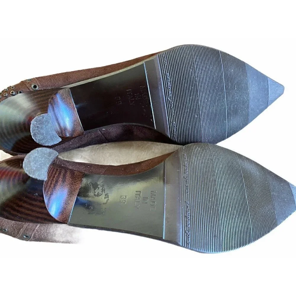 Marco Tozzi Shoes‎ Womens Size 39 Euro 8.5 US Brown Suede Pumps Pointed Toe New